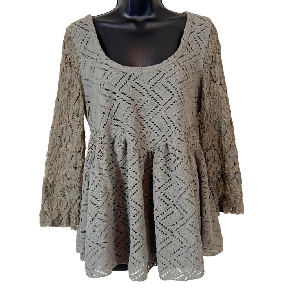 Free People Gracie Lace Crochet Babydoll…